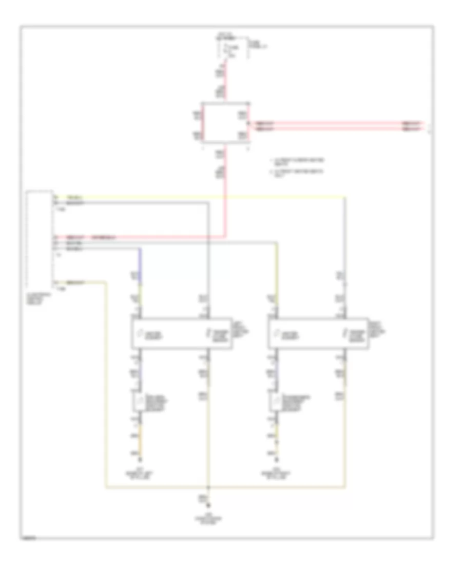 Heated Seats Wiring Diagram 1 of 2 for Audi A6 2007