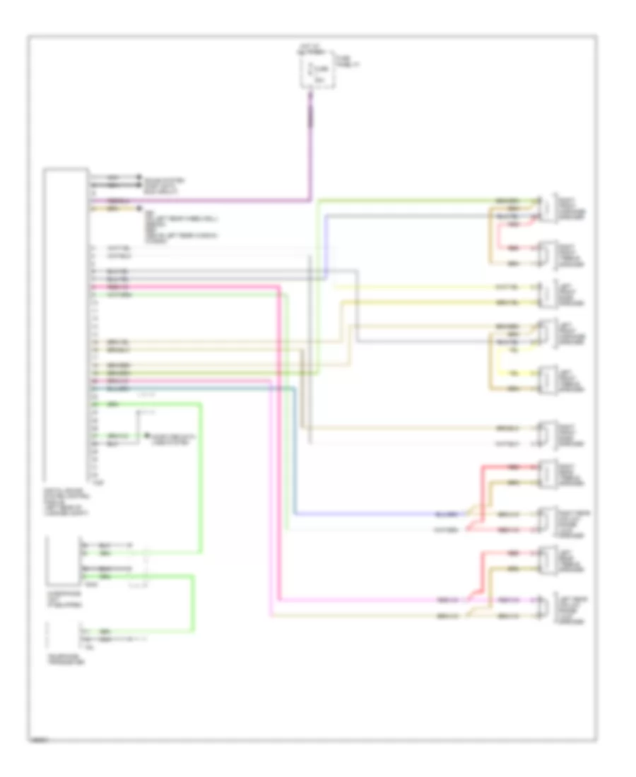 Radio Wiring Diagram, with 6-Channel DSP Radio (1 of 2) for Audi A6 2007
