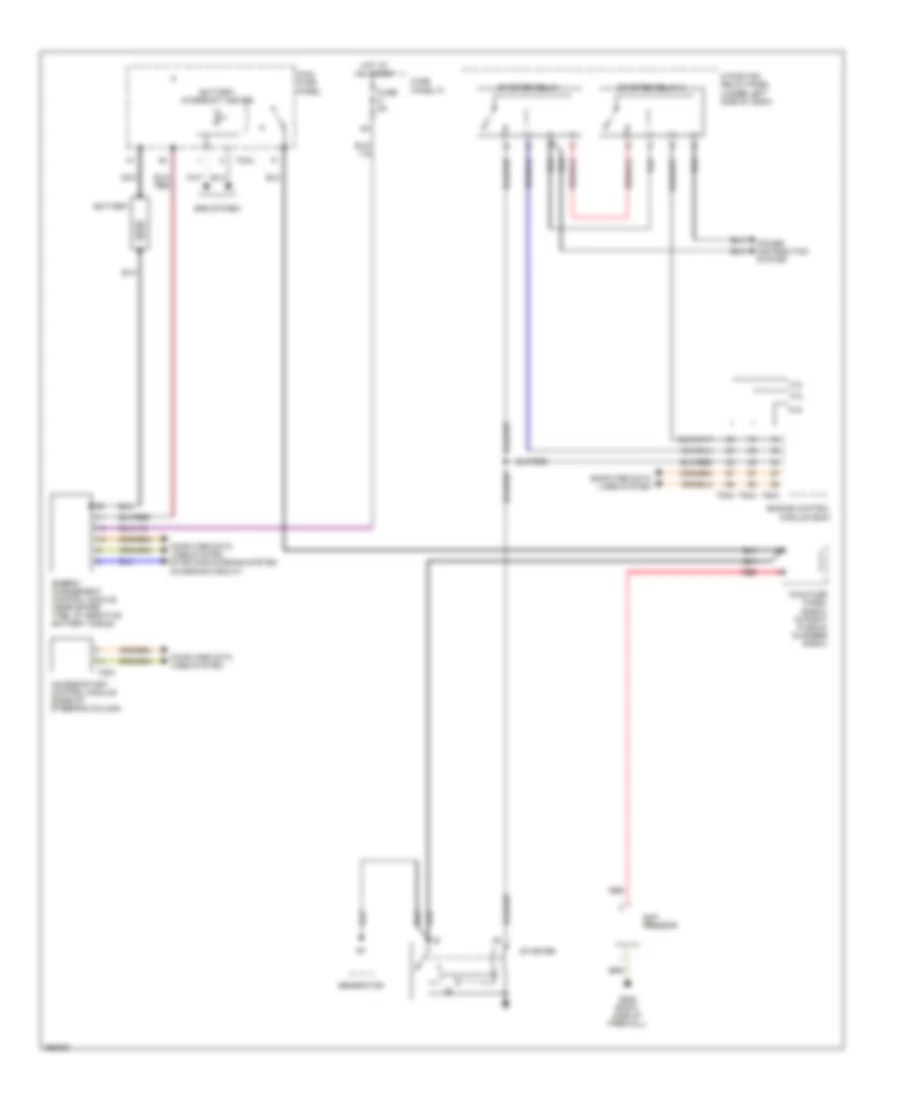 Starting Wiring Diagram for Audi A6 2007