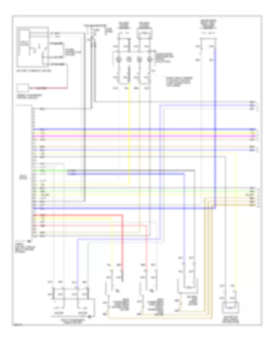 Supplemental Restraints Wiring Diagram 1 of 3 for Audi A6 2007