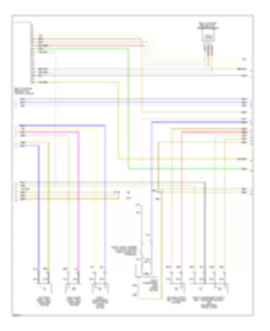 Supplemental Restraints Wiring Diagram 2 of 3 for Audi A6 2007
