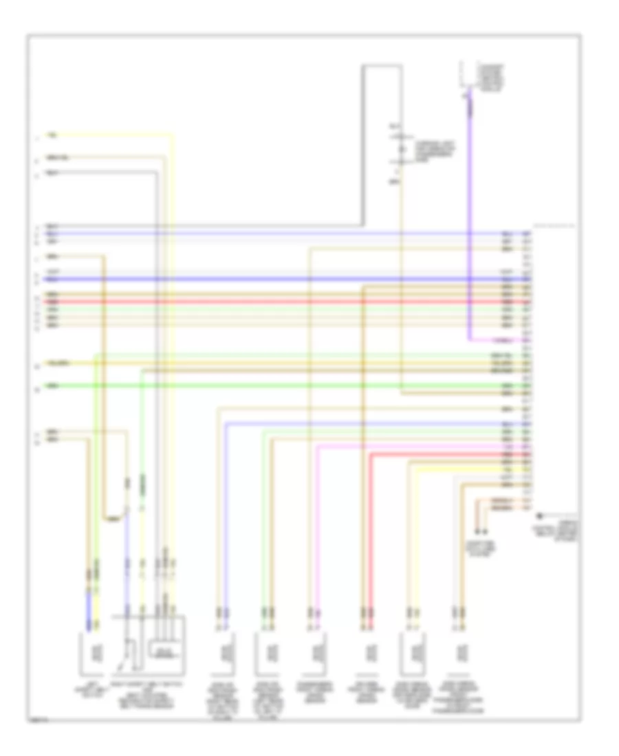 Supplemental Restraints Wiring Diagram 3 of 3 for Audi A6 2007