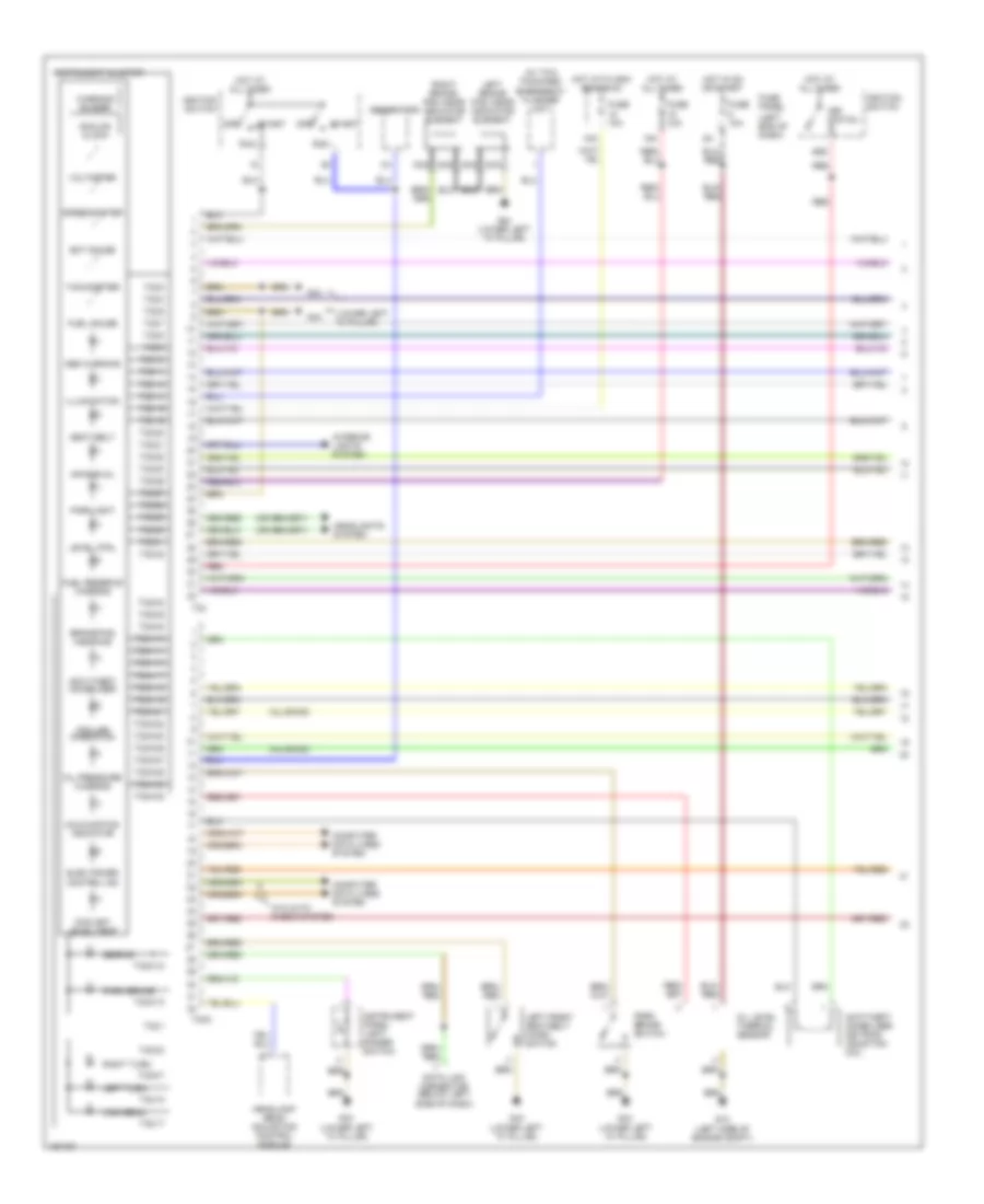Instrument Cluster Wiring Diagram 1 of 2 for Audi allroad Quattro 2002