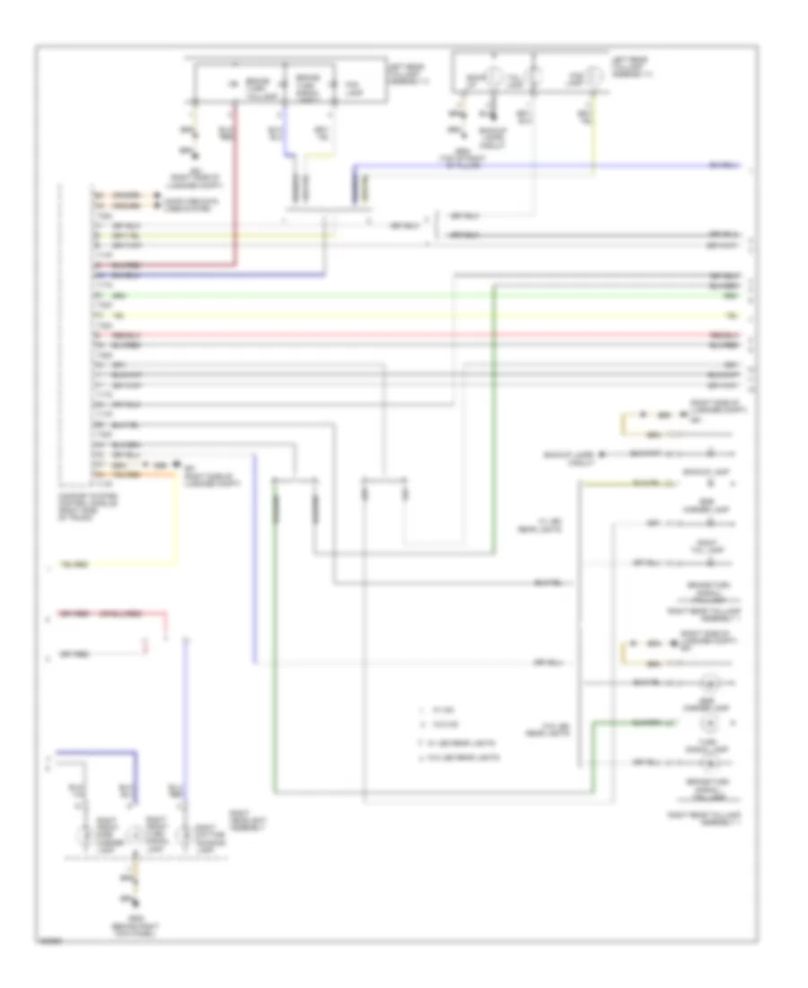 Exterior Lamps Wiring Diagram 2 of 3 for Audi S4 2012