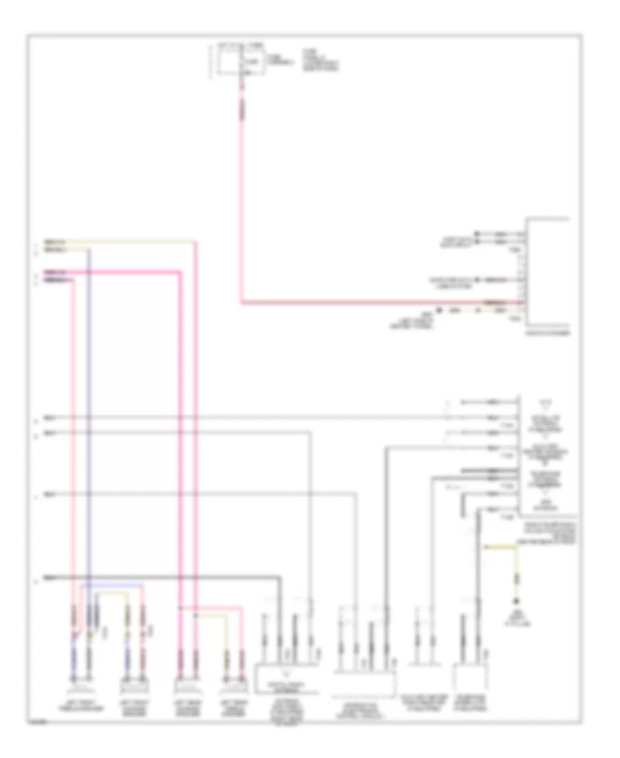 Navigation Wiring Diagram, Basic MMI (2 of 2) for Audi S4 2012