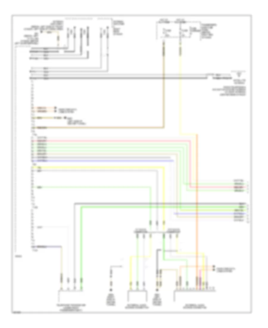 Radio Wiring Diagram, Premium Infotainment (1 of 2) for Audi S4 2012