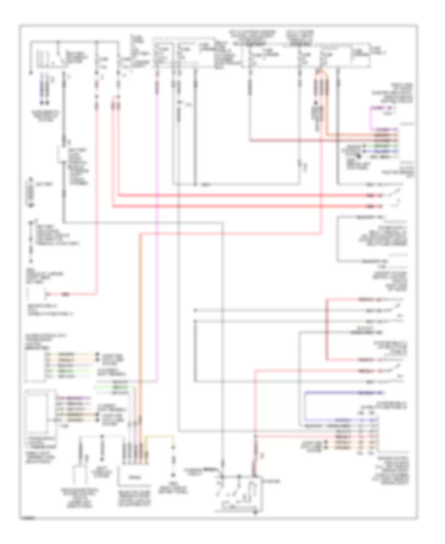 Starting Wiring Diagram for Audi S4 2012