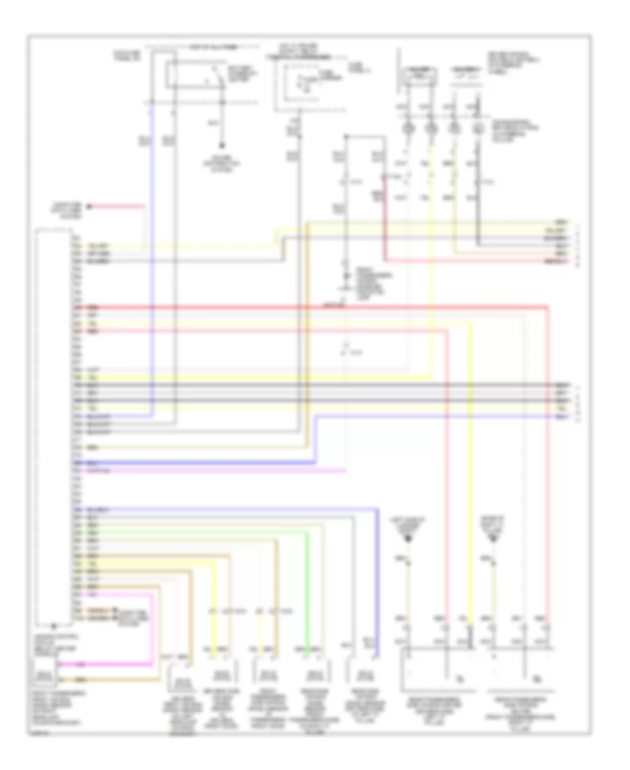 Supplemental Restraints Wiring Diagram 1 of 3 for Audi S4 2012