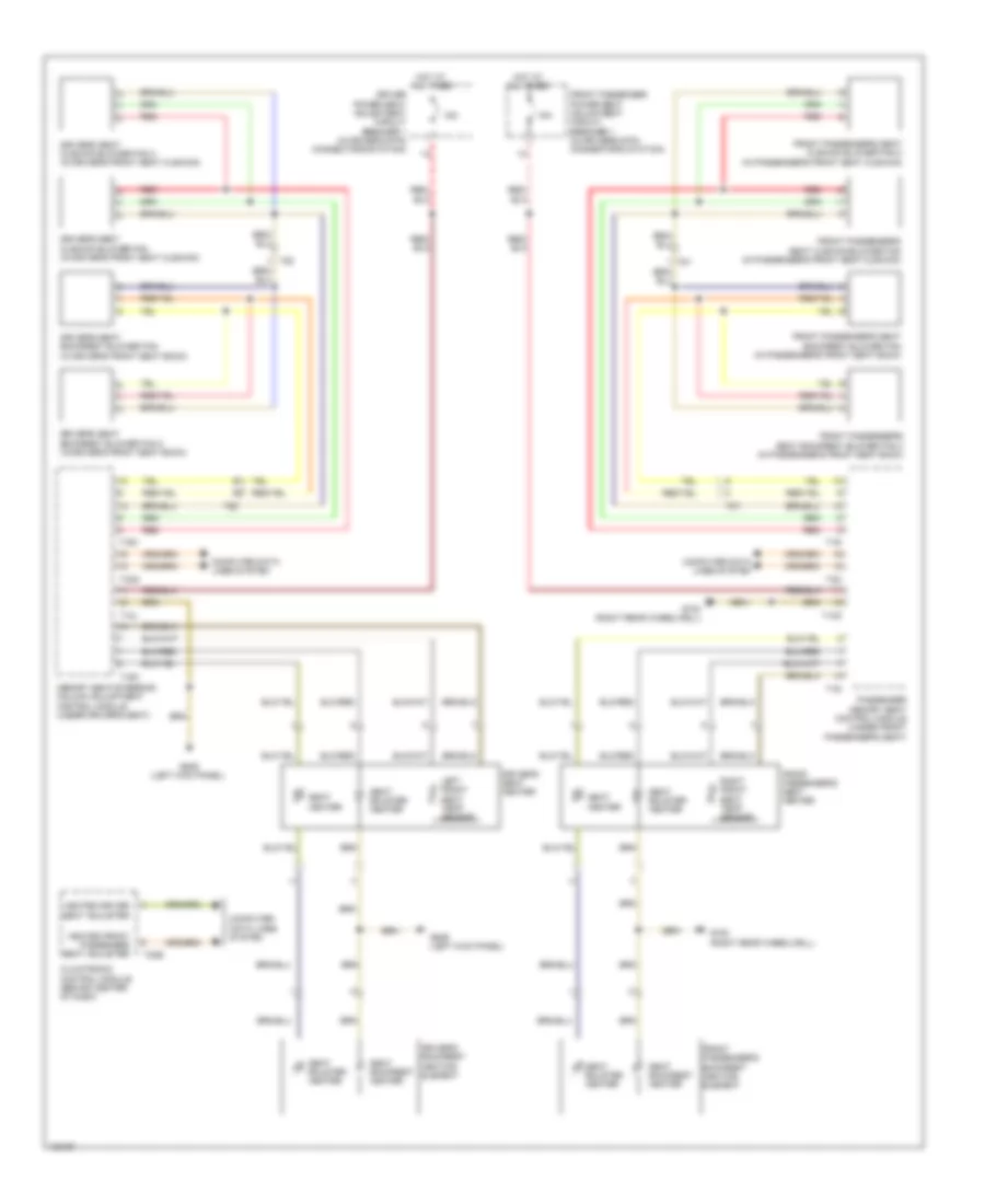 Front Heated Seats Wiring Diagram Convertible with Memory for Audi A5 Premium Plus 2014