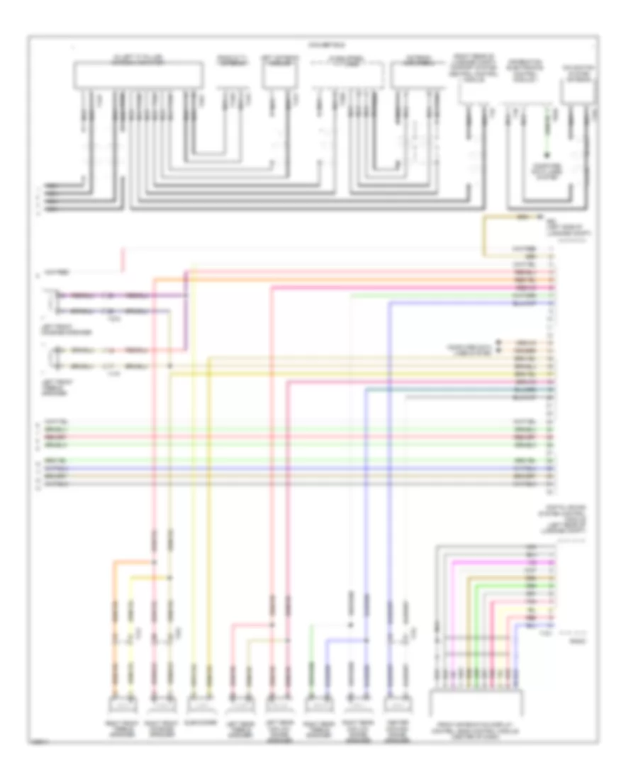 Radio Wiring Diagram, Standard Infotainment (2 of 2) for Audi A5 2.0T Quattro 2010