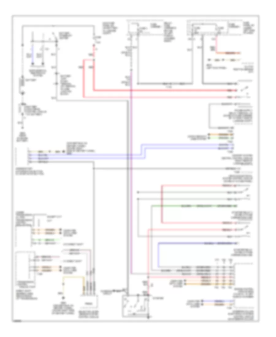 Starting Wiring Diagram for Audi A5 2.0T Quattro 2010