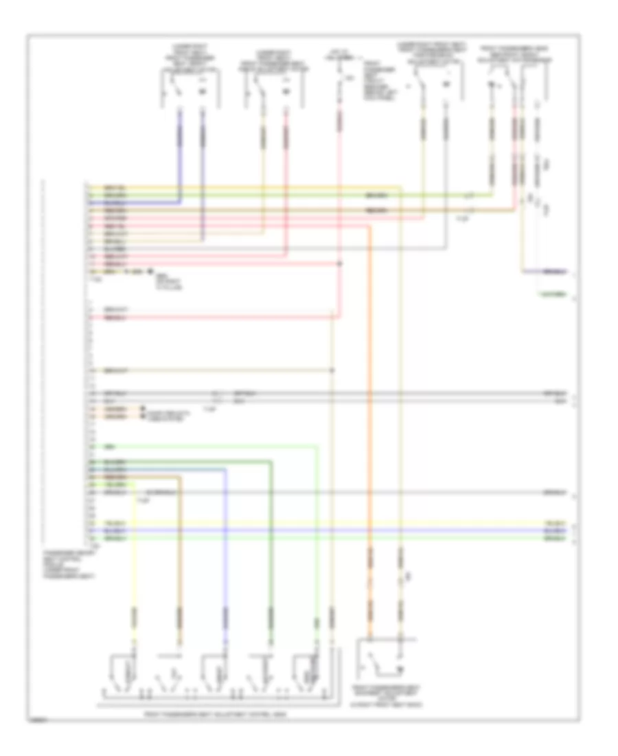 Passengers Memory Seat Wiring Diagram (1 of 2) for Audi A5 2.0T Quattro 2010