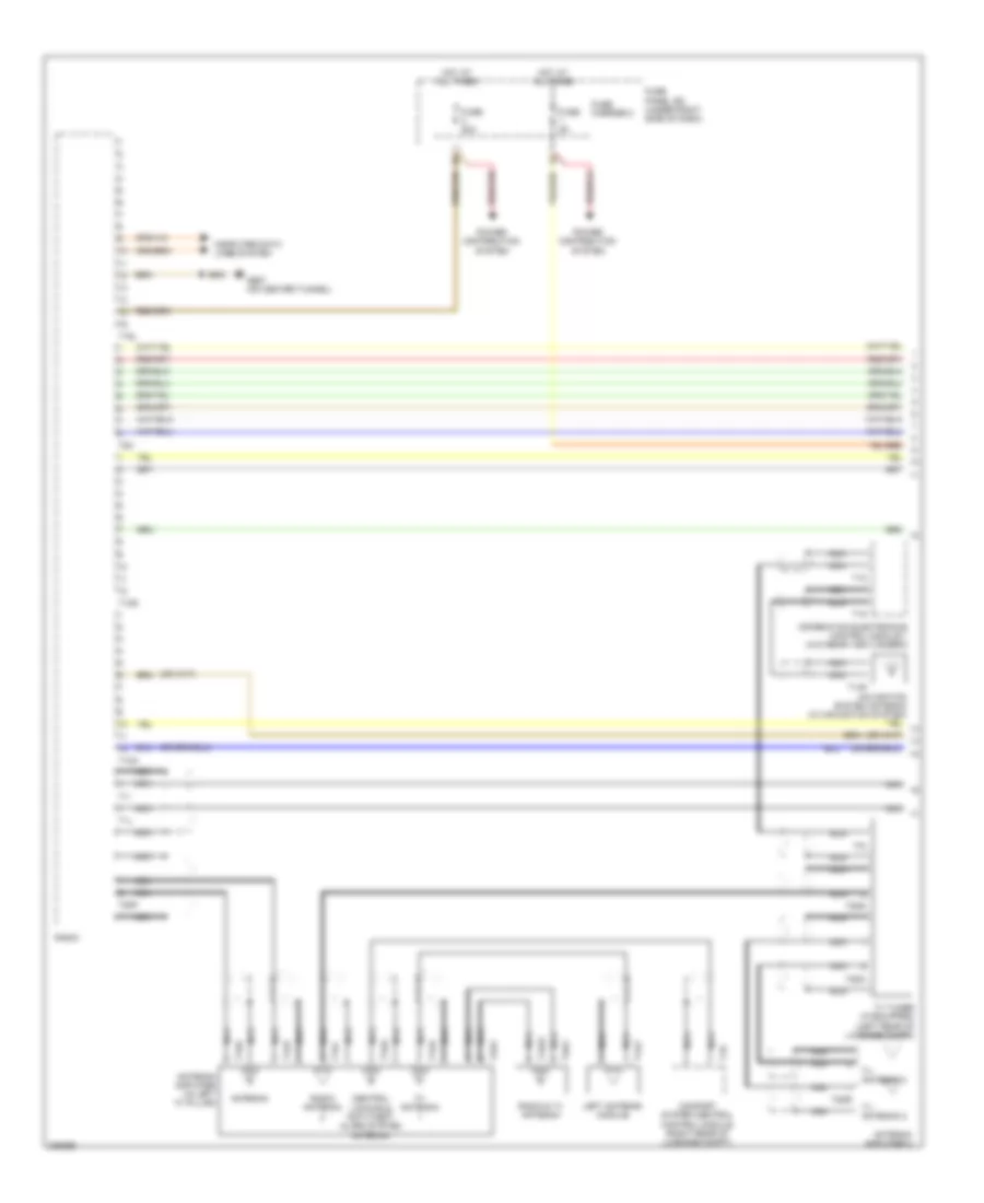 Radio Wiring Diagram, Convertible Premium Infotainment (1 of 3) for Audi A5 2.0T Quattro 2010