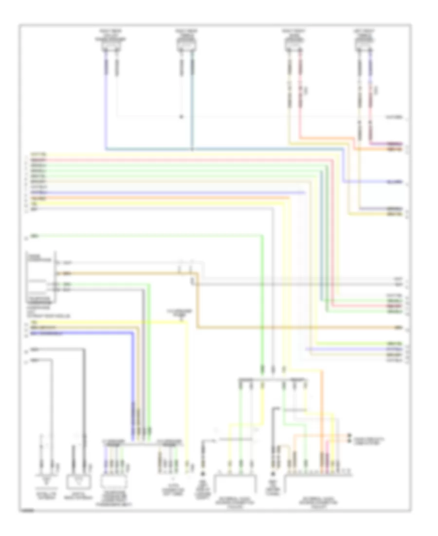Radio Wiring Diagram, Convertible Premium Infotainment (2 of 3) for Audi A5 2.0T Quattro 2010