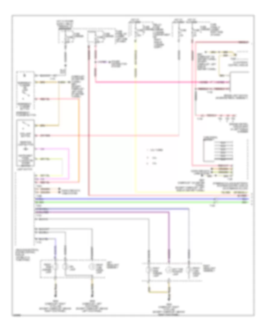 Exterior Lamps Wiring Diagram (1 of 3) for Audi S5 3.0T 2012