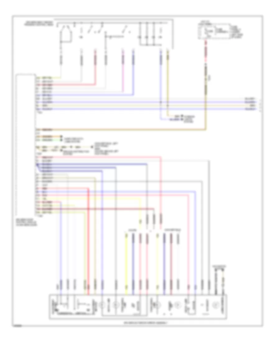 Memory Mirrors Wiring Diagram (1 of 2) for Audi S5 3.0T 2012