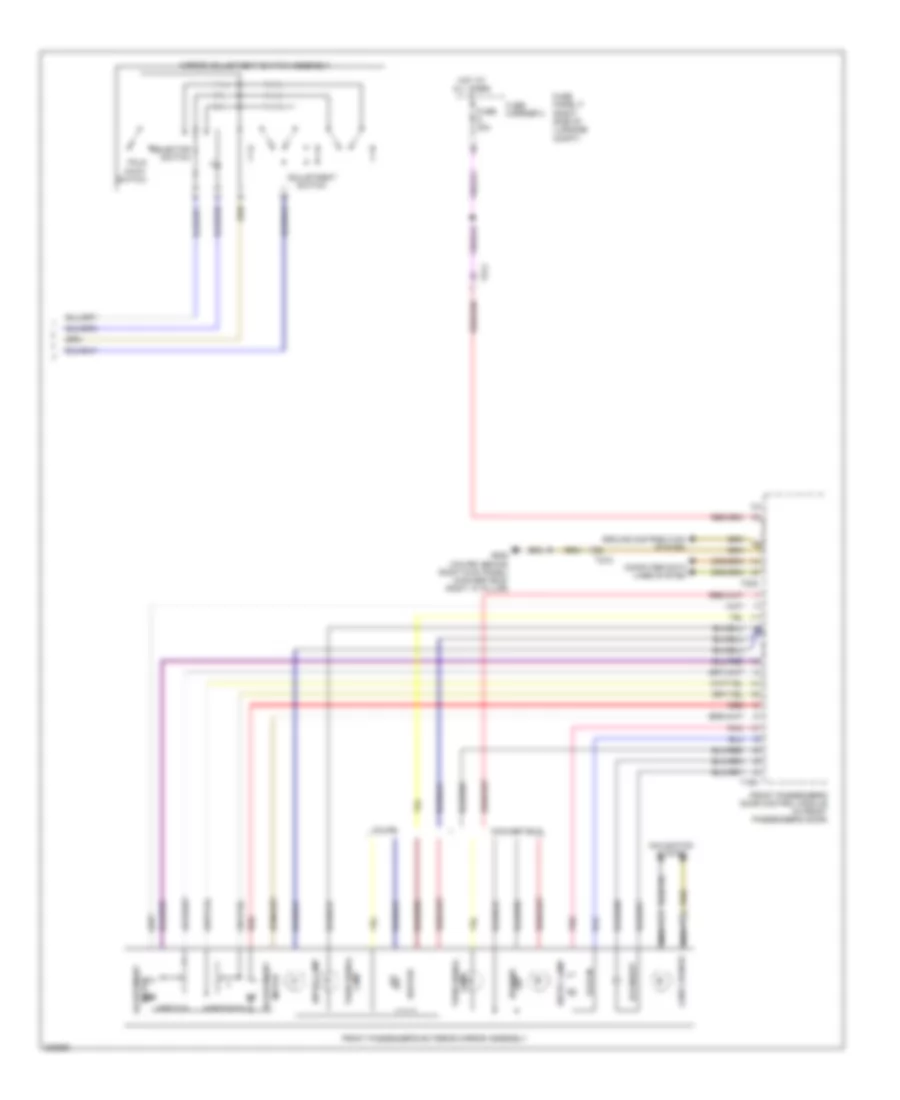 Memory Mirrors Wiring Diagram (2 of 2) for Audi S5 3.0T 2012