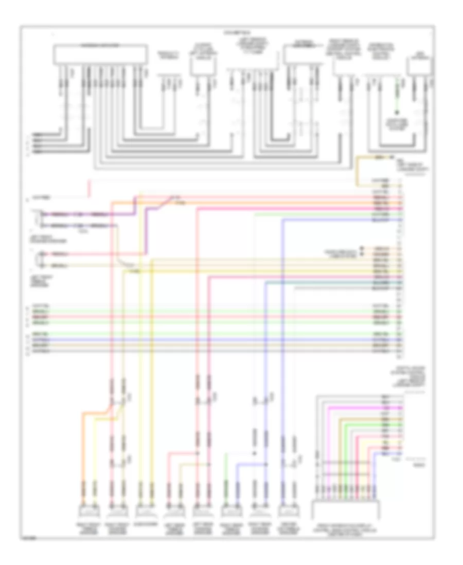 Radio Wiring Diagram, Standard Infotainment (2 of 2) for Audi S5 3.0T 2012