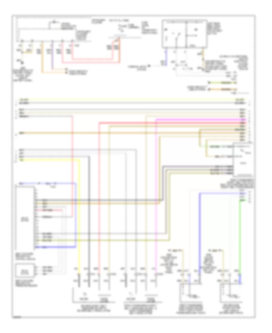 Supplemental Restraints Wiring Diagram 2 of 3 for Audi A5 3 2 Quattro 2010