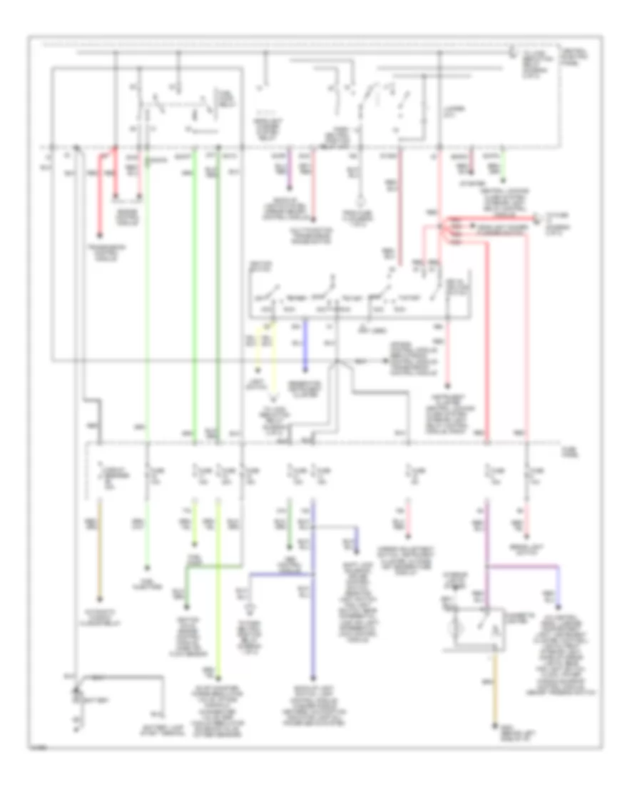 Power Distribution Wiring Diagram 1 of 2 for Audi A6 1995