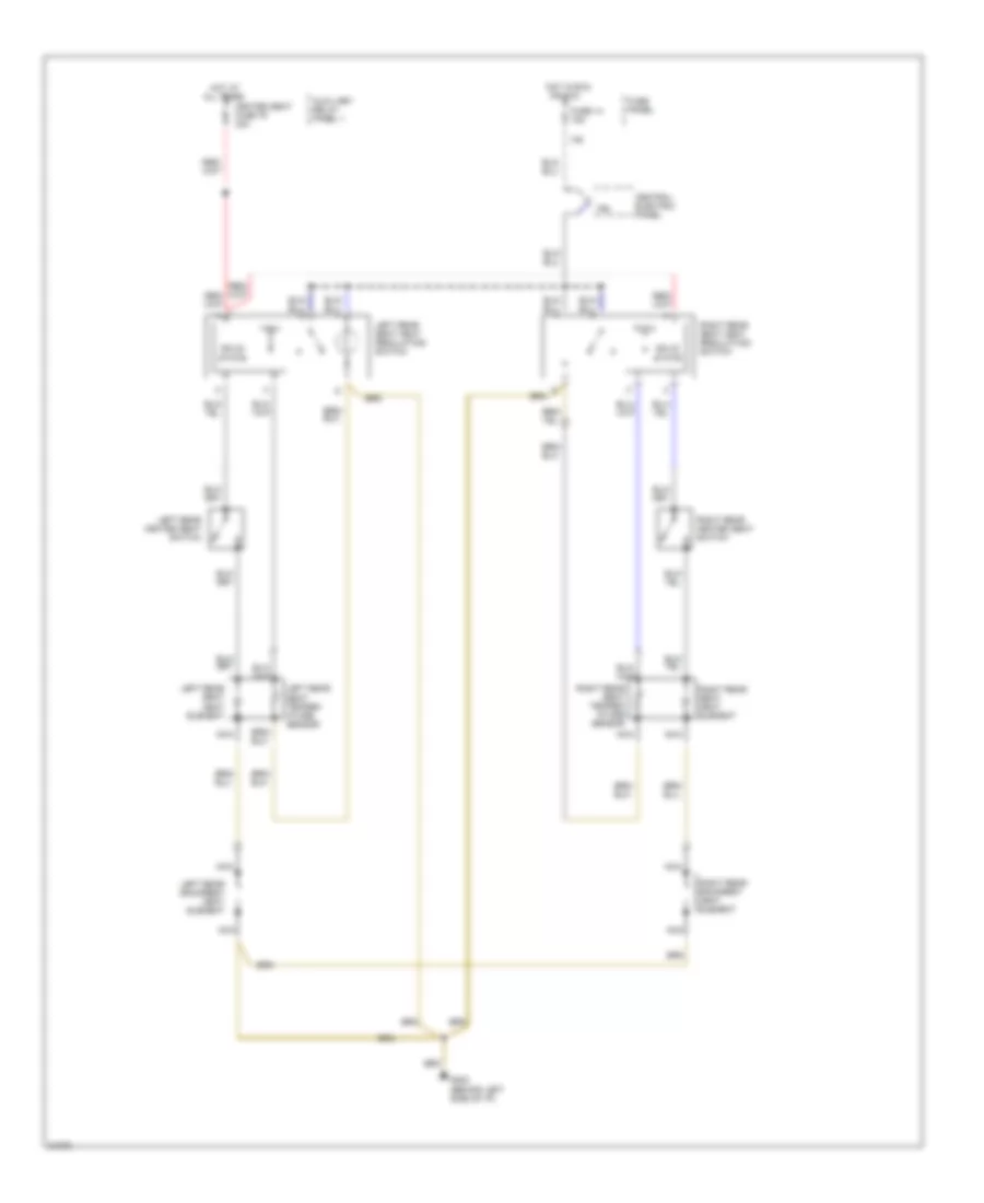 Rear Seat Heater Wiring Diagram for Audi A6 1995