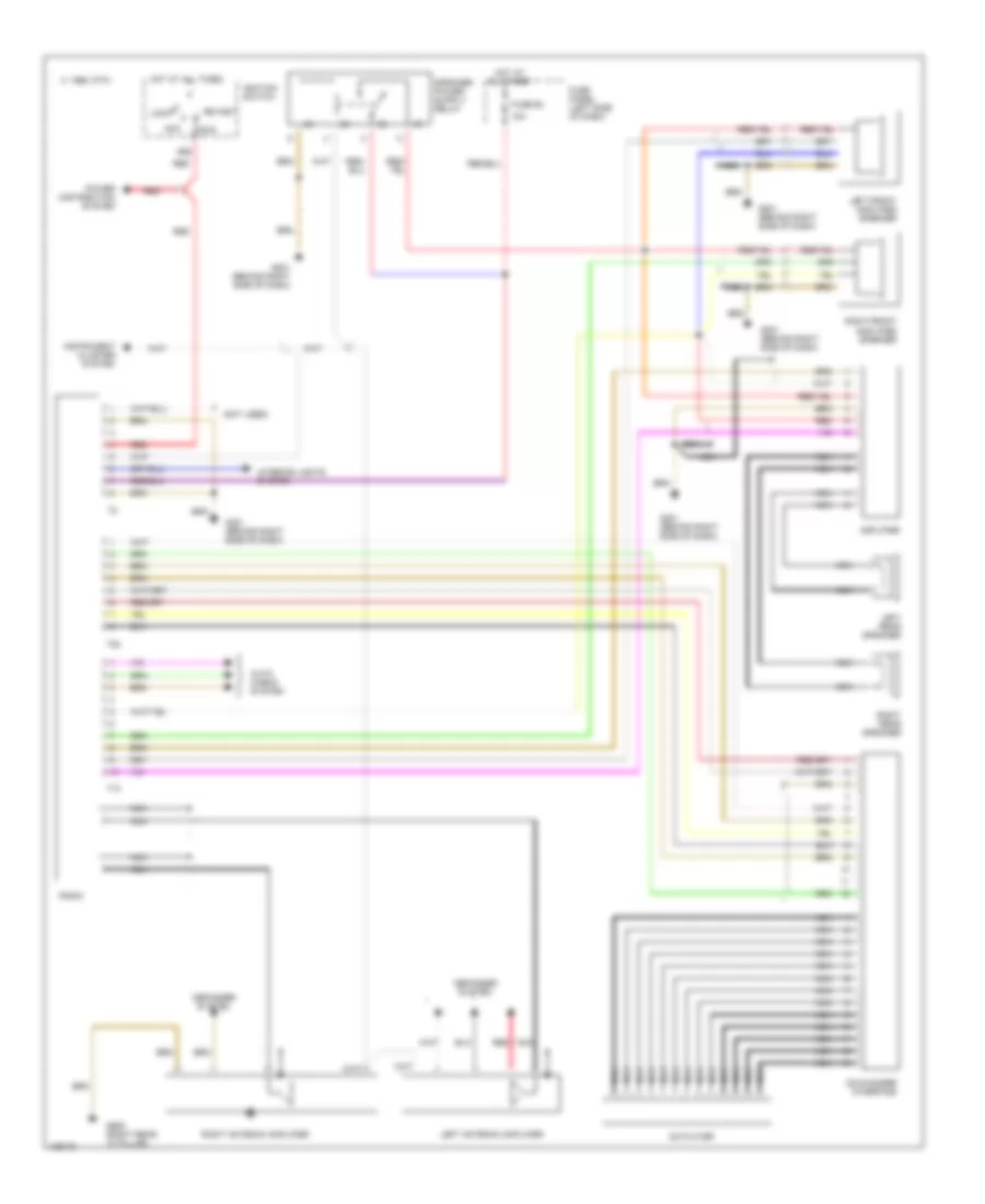 Radio Wiring Diagram Except Wagon for Audi A6 1995