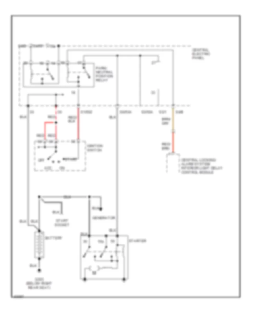 Starting Wiring Diagram A T for Audi A6 1995