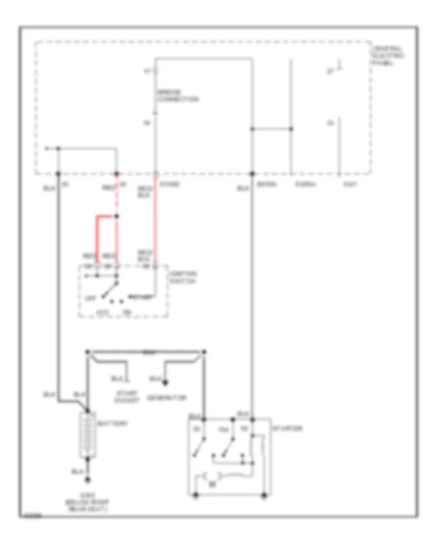 Starting Wiring Diagram M T for Audi A6 1995