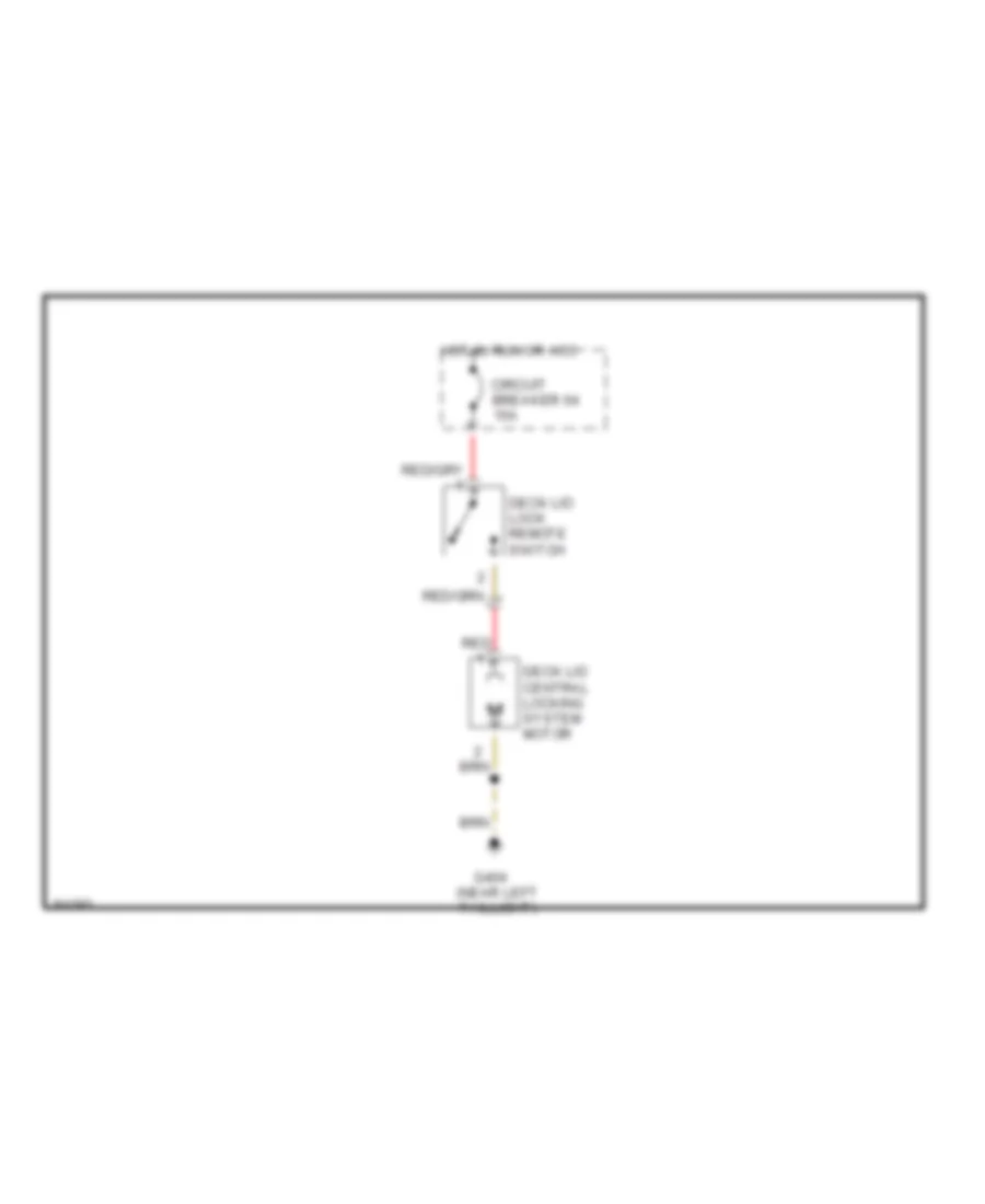 Deck Lid Release Wiring Diagram for Audi A6 1995