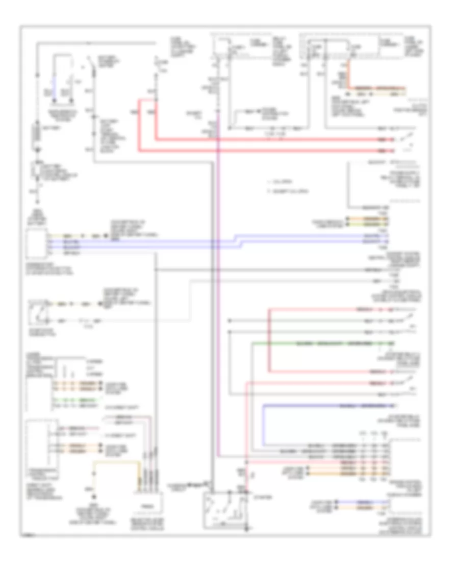 Starting Wiring Diagram for Audi S5 4 2 2012