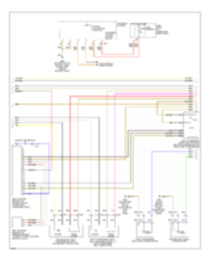 Supplemental Restraints Wiring Diagram (2 of 3) for Audi S5 4.2 2012