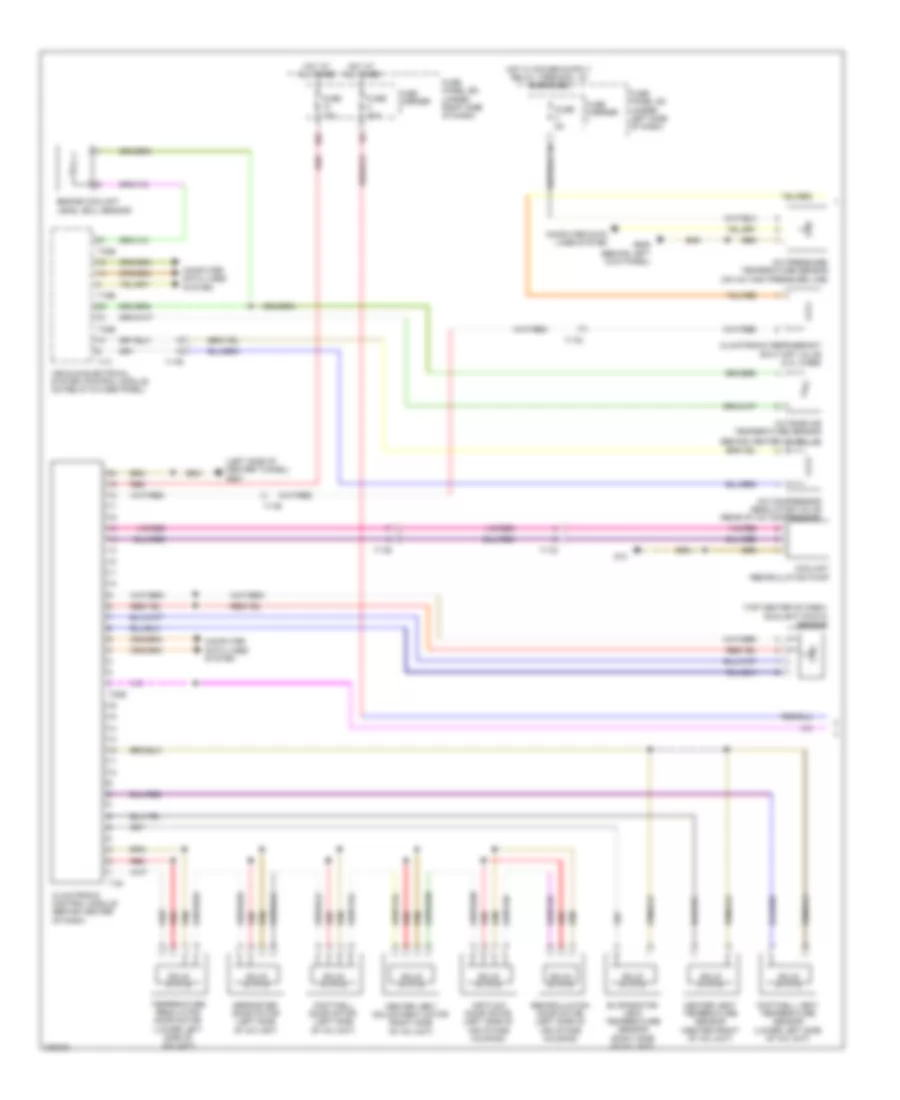 4.2L, Automatic AC Wiring Diagram, Basic (1 of 2) for Audi S5 4.2 2012