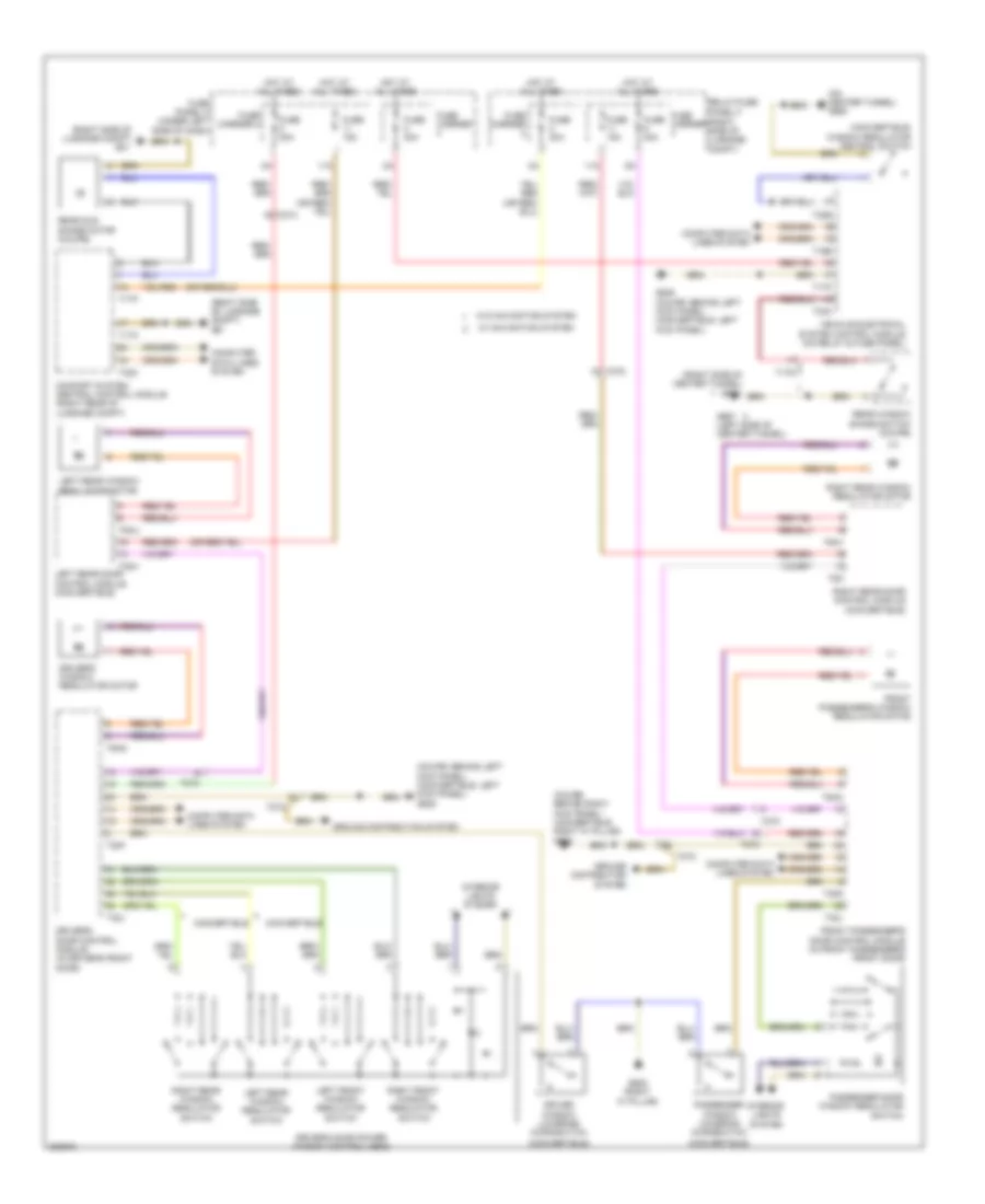 Power Windows Wiring Diagram for Audi S5 4 2 2012