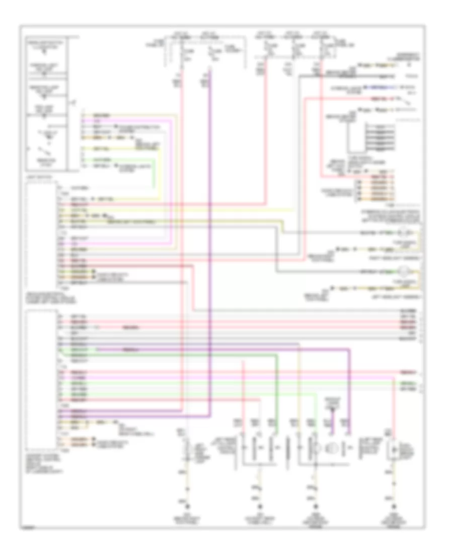 Exterior Lamps Wiring Diagram, Wagon (1 of 2) for Audi A6 3.0T Avant Quattro 2010