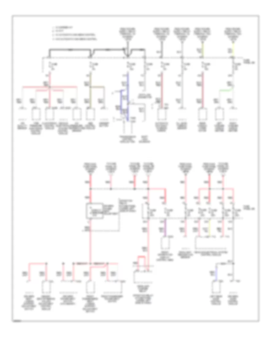 Power Distribution Wiring Diagram (2 of 6) for Audi A6 3.0T Avant Quattro 2010