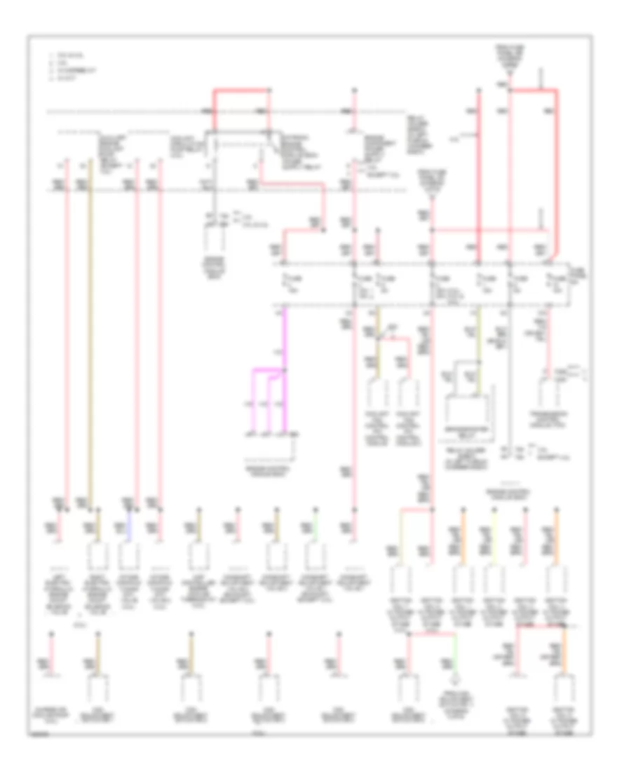 Power Distribution Wiring Diagram (6 of 6) for Audi A6 3.0T Avant Quattro 2010
