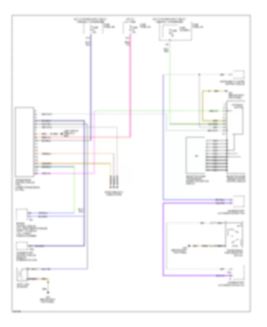 Transmission Wiring Diagram, with CVT for Audi A6 3.0T Avant Quattro 2010