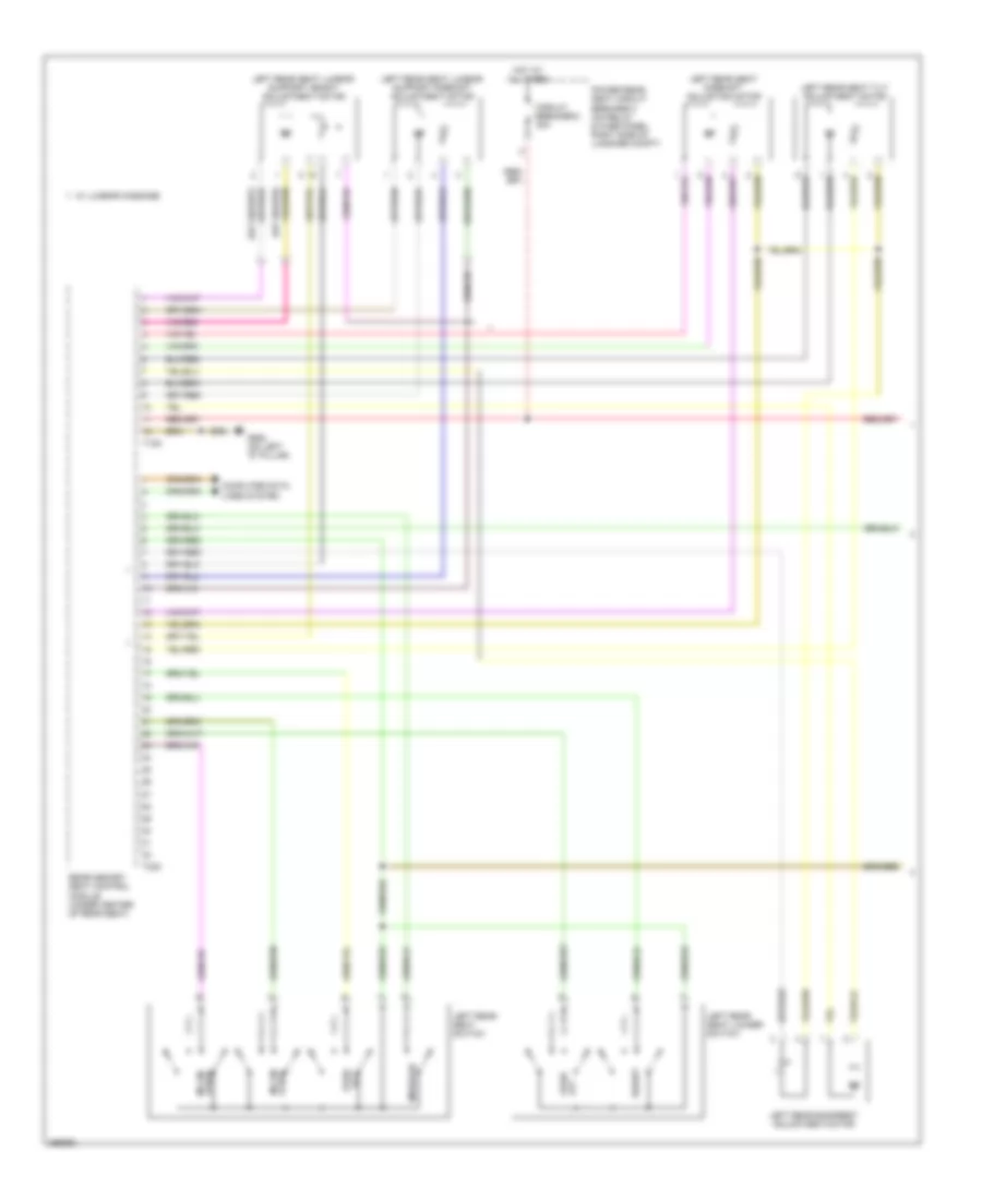 Memory Rear Seat Wiring Diagram 1 of 2 for Audi A8 L Quattro 2007