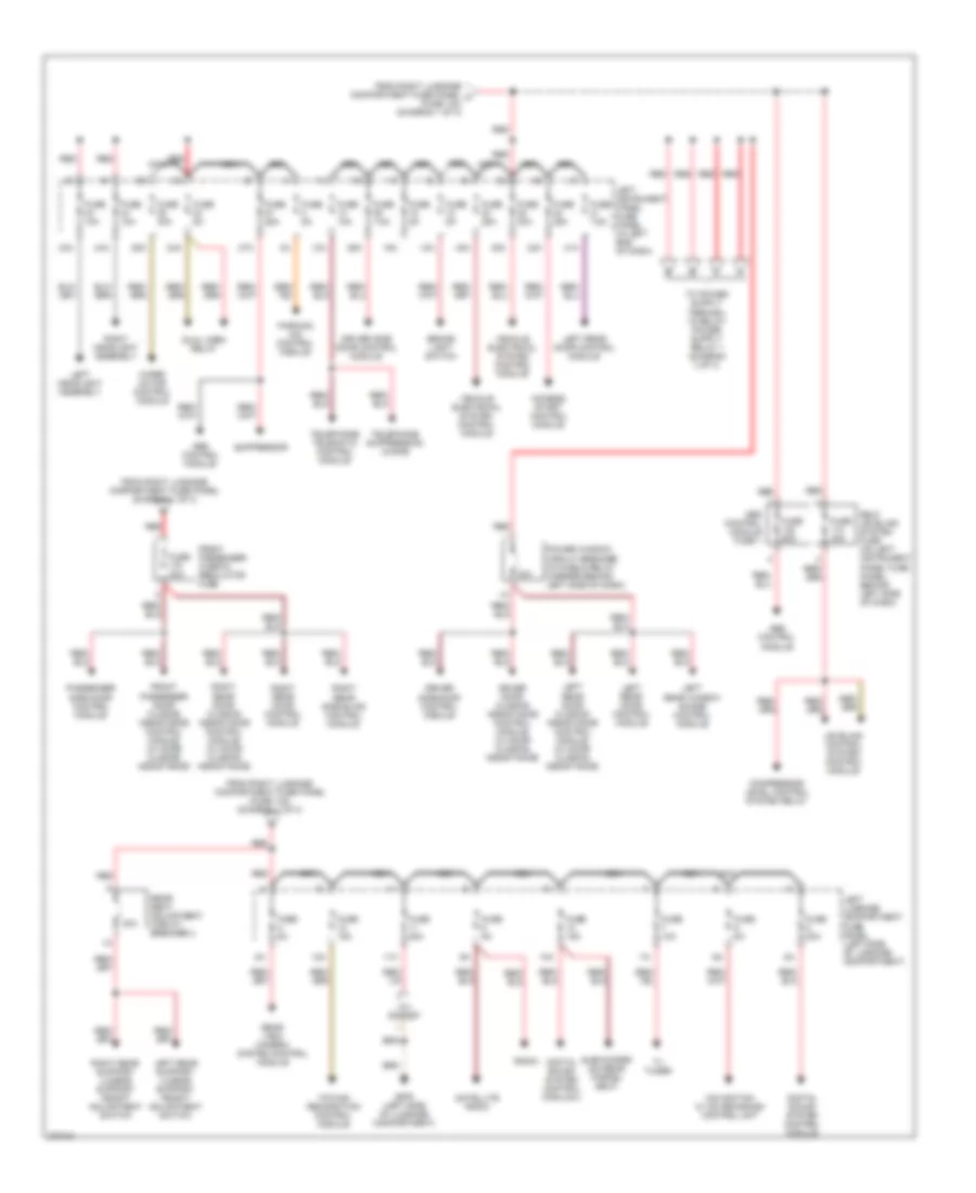 Power Distribution Wiring Diagram 2 of 3 for Audi A8 L Quattro 2007