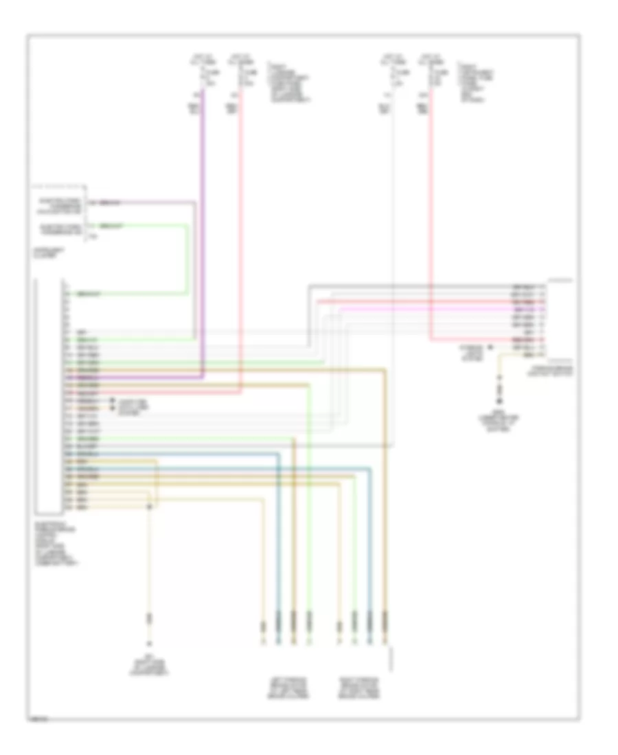 Park Brake Release Wiring Diagram for Audi A8 L Quattro 2007
