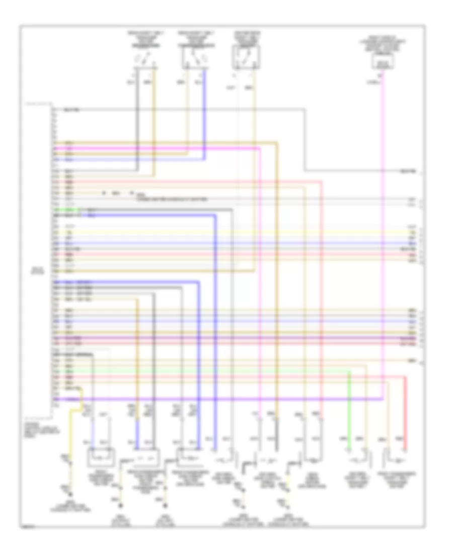 Supplemental Restraints Wiring Diagram 1 of 3 for Audi A8 L Quattro 2007