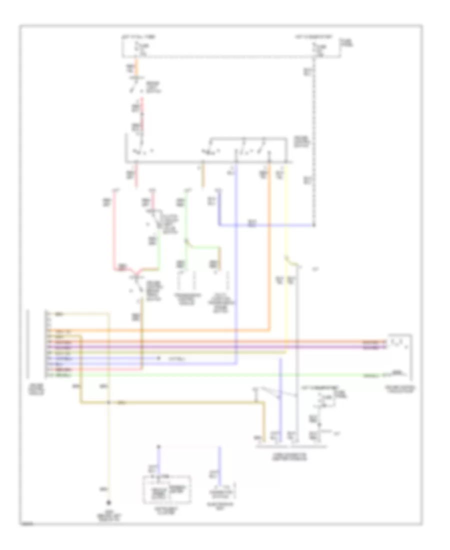 Cruise Control Wiring Diagram for Audi A4 1996
