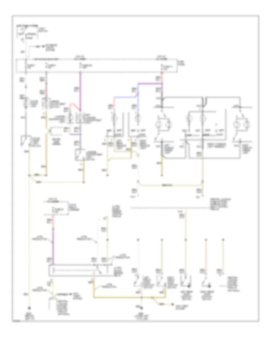 Courtesy Lamps Wiring Diagram for Audi A4 1996