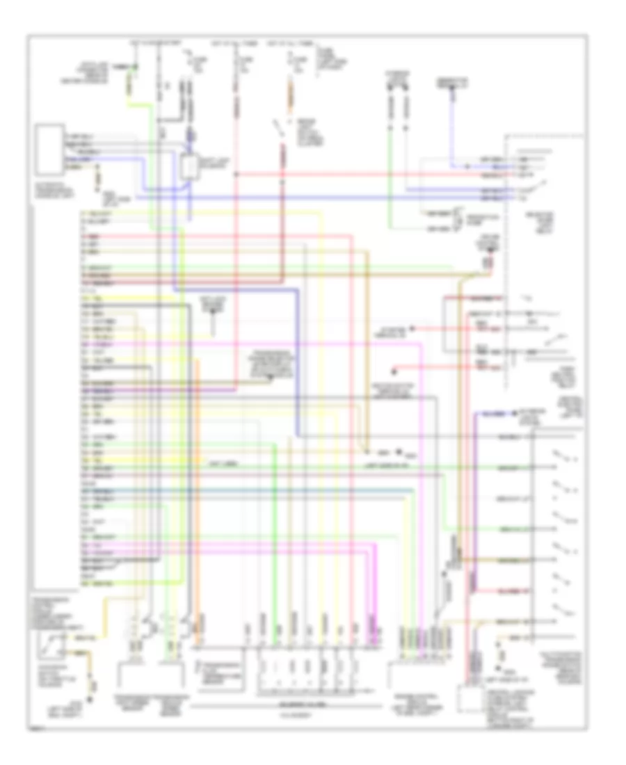 A T Wiring Diagram for Audi A4 1996