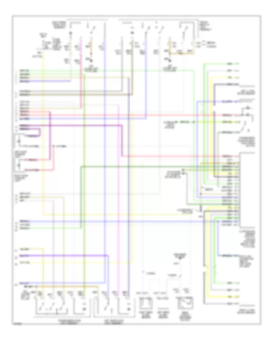 Anti theft Wiring Diagram without Head Air Bag 2 of 2 for Audi S6 Avant Quattro 2002