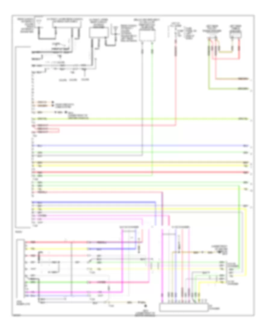 Radio Wiring Diagram without Bose 1 of 2 for Audi TT 2012