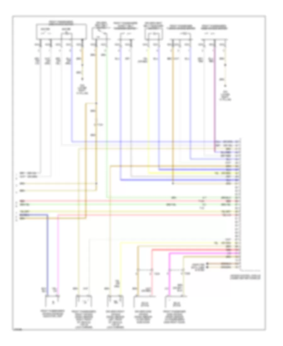 Supplemental Restraints Wiring Diagram (2 of 2) for Audi TT 2012
