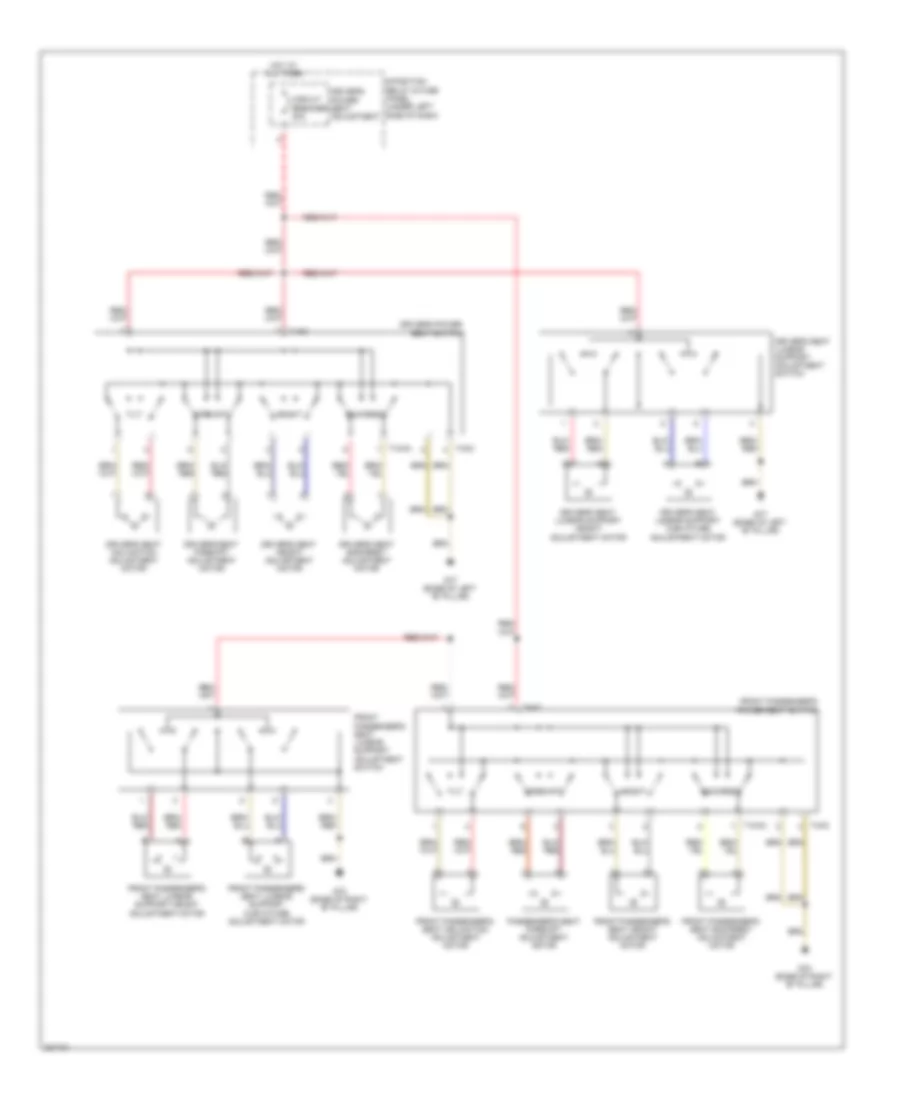 Power Seats Wiring Diagram for Audi A6 3.0T Quattro 2010