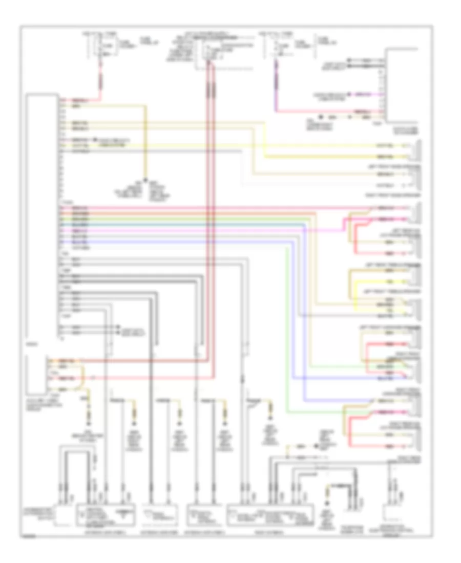 Radio Wiring Diagram, with 6-Channel DSP Radio for Audi A6 3.0T Quattro 2010