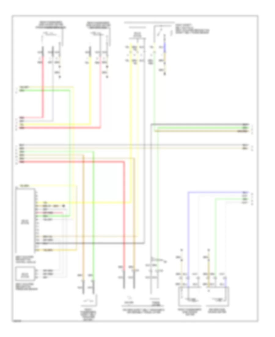 Supplemental Restraints Wiring Diagram 2 of 3 for Audi A6 3 0T Quattro 2010